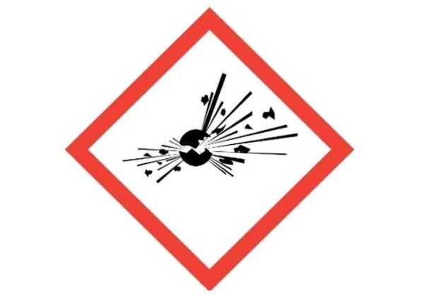 Simbolo pericolo di esplosione